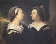 Hyacinthe Rigaud, Madame Rigaud Mother of the Artist in Two Different Positions (mk05)